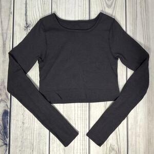 Lululemon Ebb To Street No Size Workout Top Crop Shirt Gym Athletic